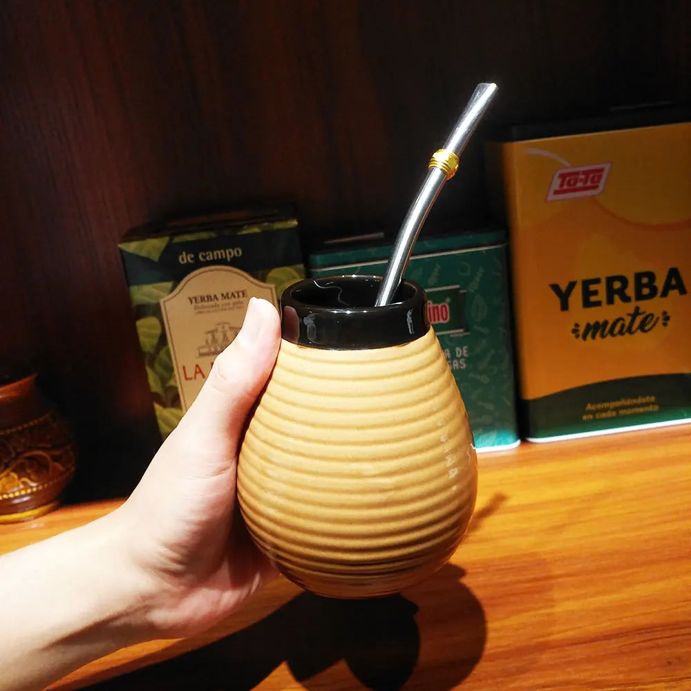 King Mate Set de Tasse à Maté en Céramique 350 ml