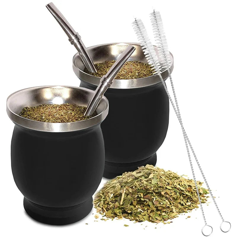King Mate Tasse à Maté Isotherme en Acier Inoxydable 230 ml
