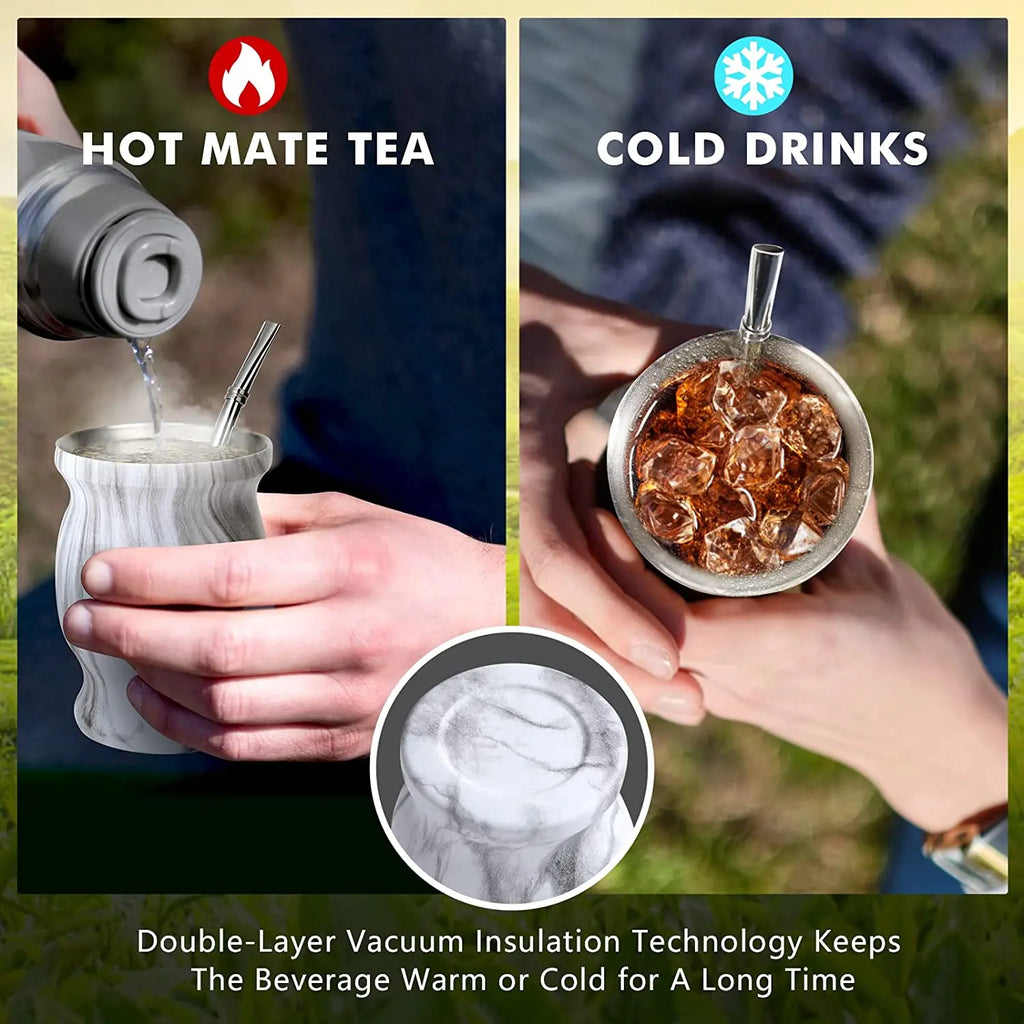 King Mate Calebasse à Maté 230 ml avec Couvercle