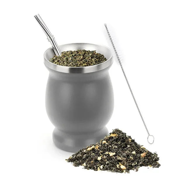 King Mate Tasse à Maté Isotherme en Acier Inoxydable 230 ml